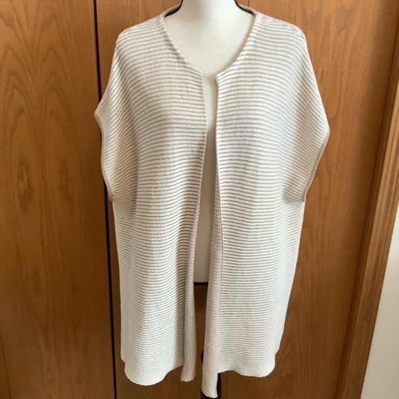 Lafayette 148 Open Front Sweater Vest Sz-1X/2X - Picture 5 of 7